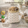 Premium-leipäpussit – 100 % puuvilla ja mehiläisvaha
